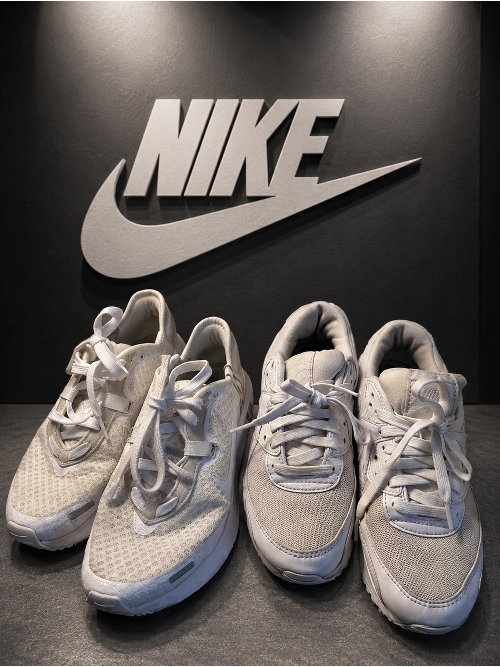 Nike Air Max & Nike Reposto Running Sneakers - 2 Pairs Included, White